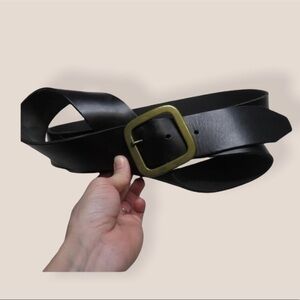 Borba Margo wide leather rare bow belt‎